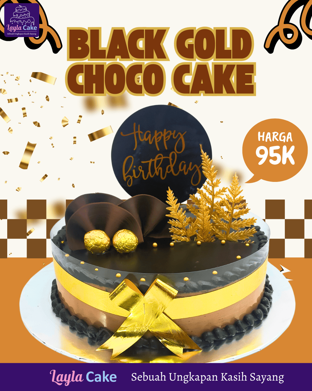BLACK GOLD CAKE