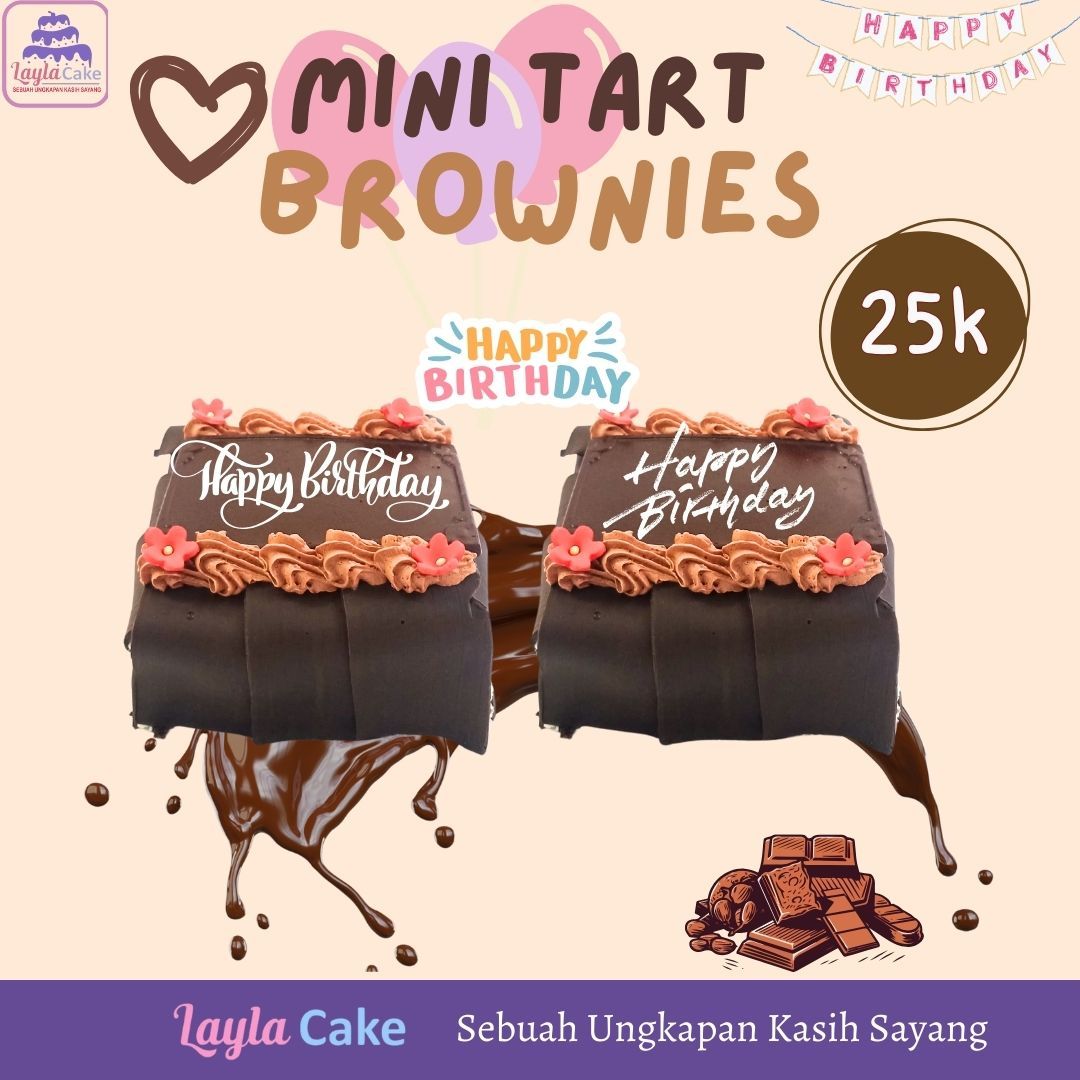 Mini tart brownies