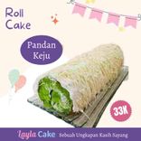 Roll Cake Pandan Keju