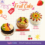 CUSTOM FRUIT CAKE